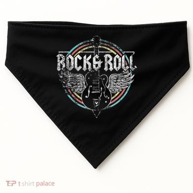Rock & Roll Guitar Wings Music USA-Made Doggie Bandana