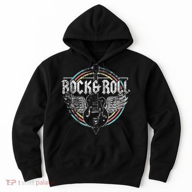 Rock & Roll Guitar Wings Music Hoodie