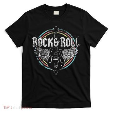 Rock & Roll Guitar Wings Music T-Shirt