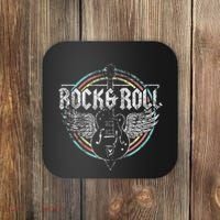 Rock & Roll Guitar Wings Music Coaster thumb 0