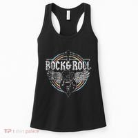 Rock & Roll Guitar Wings Music Women's Tank Top thumb 0
