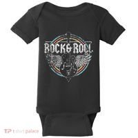 Rock & Roll Guitar Wings Music Baby Bodysuit thumb 0