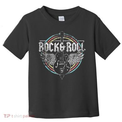 Rock & Roll Guitar Wings Music Toddler T-Shirt