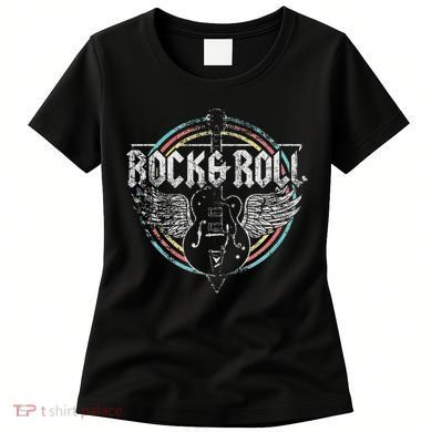 Rock & Roll Guitar Wings Music Women's T-Shirt