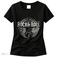 Rock & Roll Guitar Wings Music Women's T-Shirt thumb 0