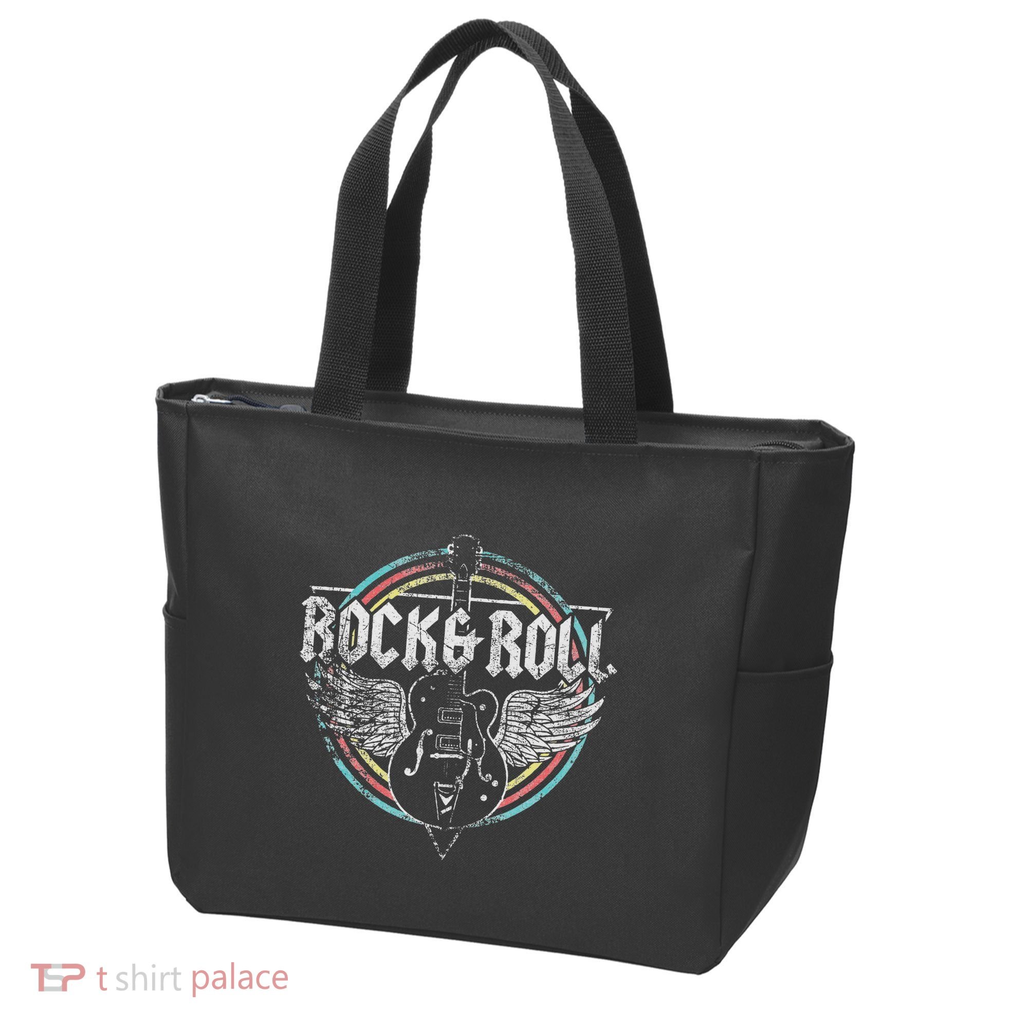 Rock & Roll Guitar Wings Music Tote Bag