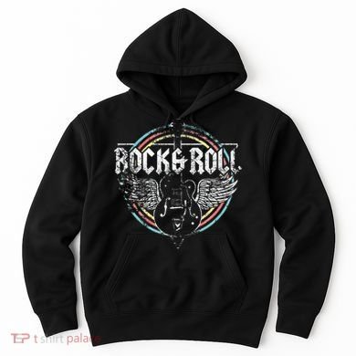 Rock & Roll Guitar Wings Music Hoodie