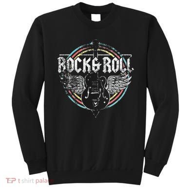 Rock & Roll Guitar Wings Music Sweatshirt
