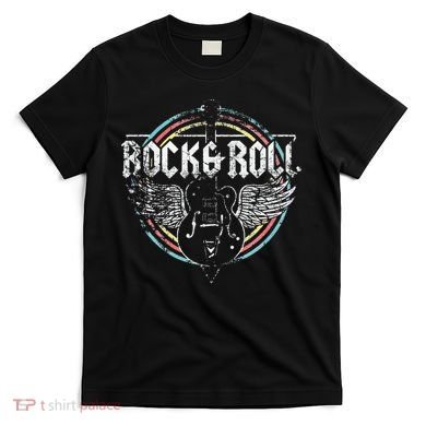 Rock & Roll Guitar Wings Music T-Shirt