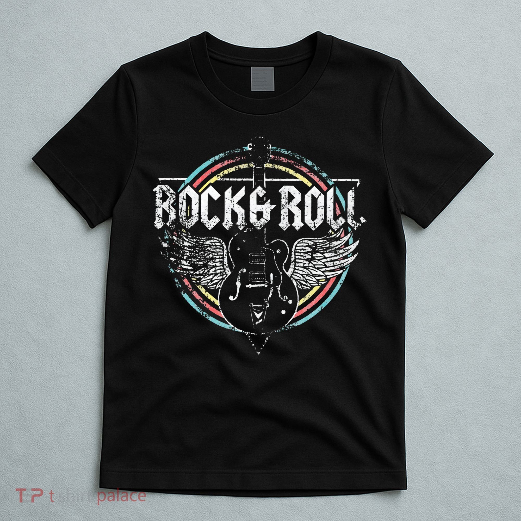 Rock & Roll Guitar Wings Music T-Shirt