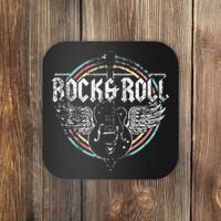 Rock & Roll Guitar Wings Music Coaster thumb 0