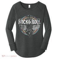 Rock & Roll Guitar Wings Music Women's Perfect Tri Tunic Long Sleeve Shirt thumb 0