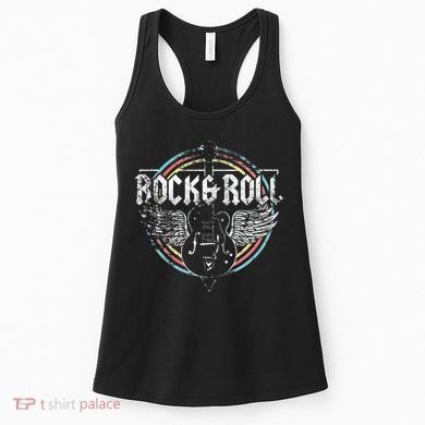 Rock & Roll Guitar Wings Music Women's Tank Top