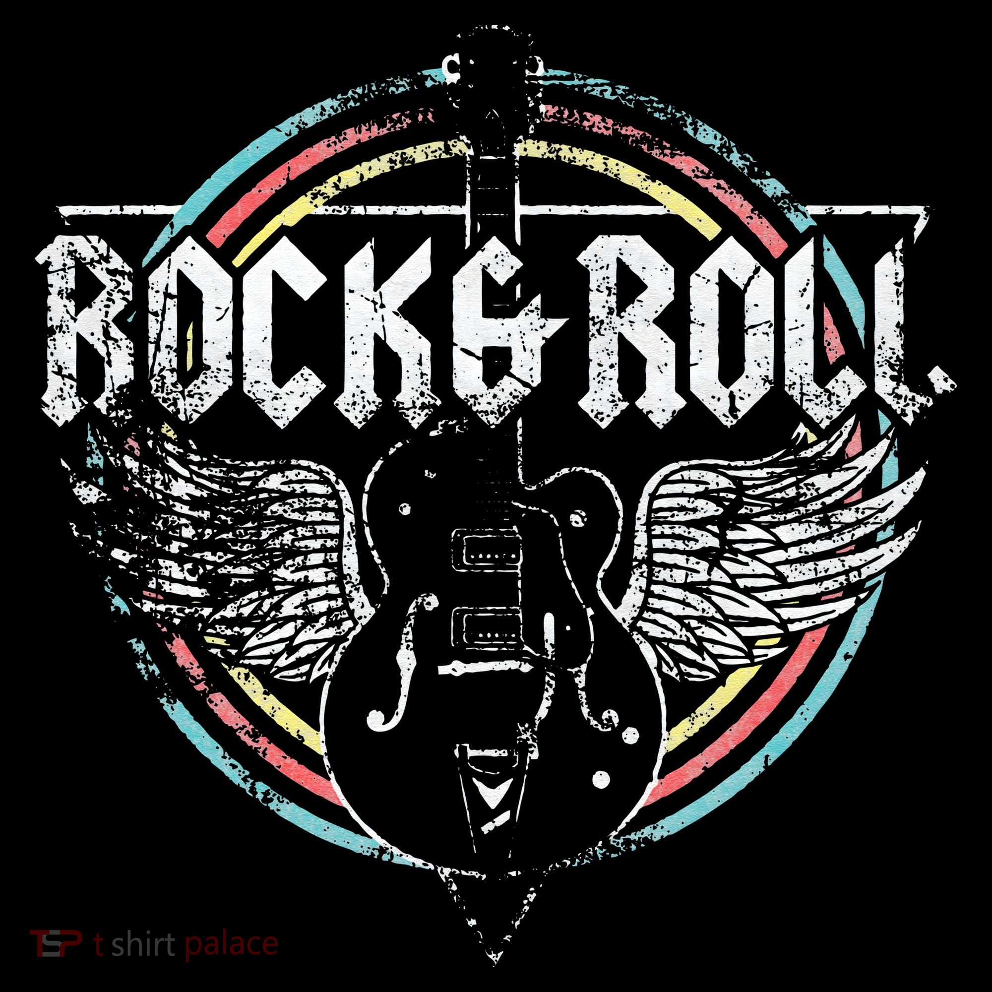 Rock & Roll Guitar Wings Music Women's Tank Top