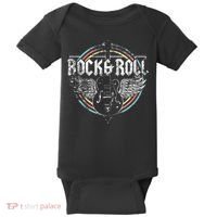Rock & Roll Guitar Wings Music Baby Bodysuit thumb 0