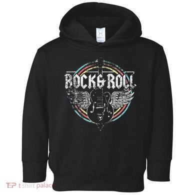 Rock & Roll Guitar Wings Music Toddler Hoodie