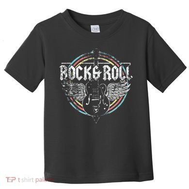 Rock & Roll Guitar Wings Music Toddler T-Shirt