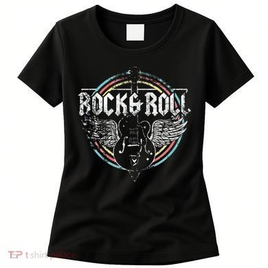 Rock & Roll Guitar Wings Music Women's T-Shirt