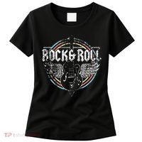 Rock & Roll Guitar Wings Music Women's T-Shirt thumb 0