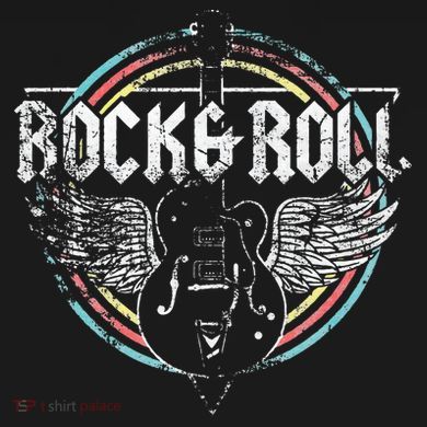 Rock & Roll Guitar Wings Music Women's T-Shirt