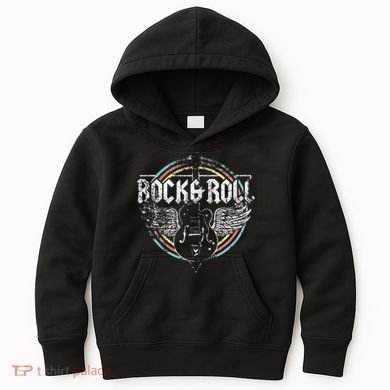 Rock & Roll Guitar Wings Music Kids Hoodie
