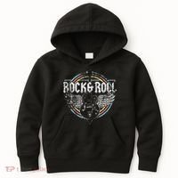 Rock & Roll Guitar Wings Music Kids Hoodie thumb 0