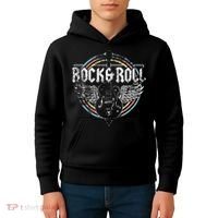 Rock & Roll Guitar Wings Music Kids Hoodie thumb 4