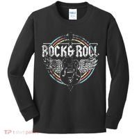 Rock & Roll Guitar Wings Music Kids Long Sleeve Shirt thumb 0