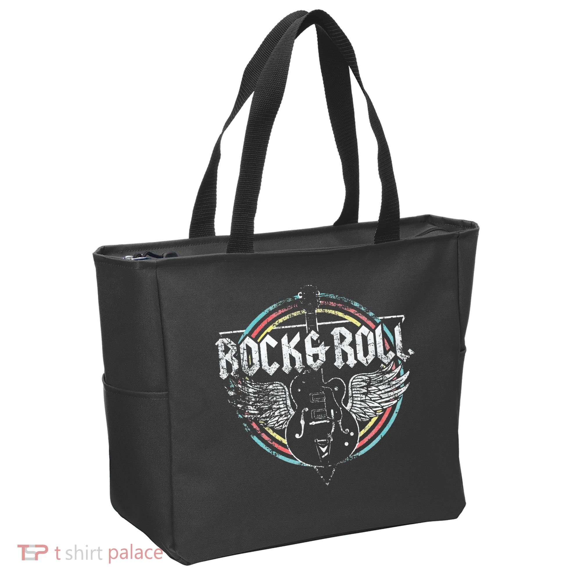 Rock & Roll Guitar Wings Music Tote Bag