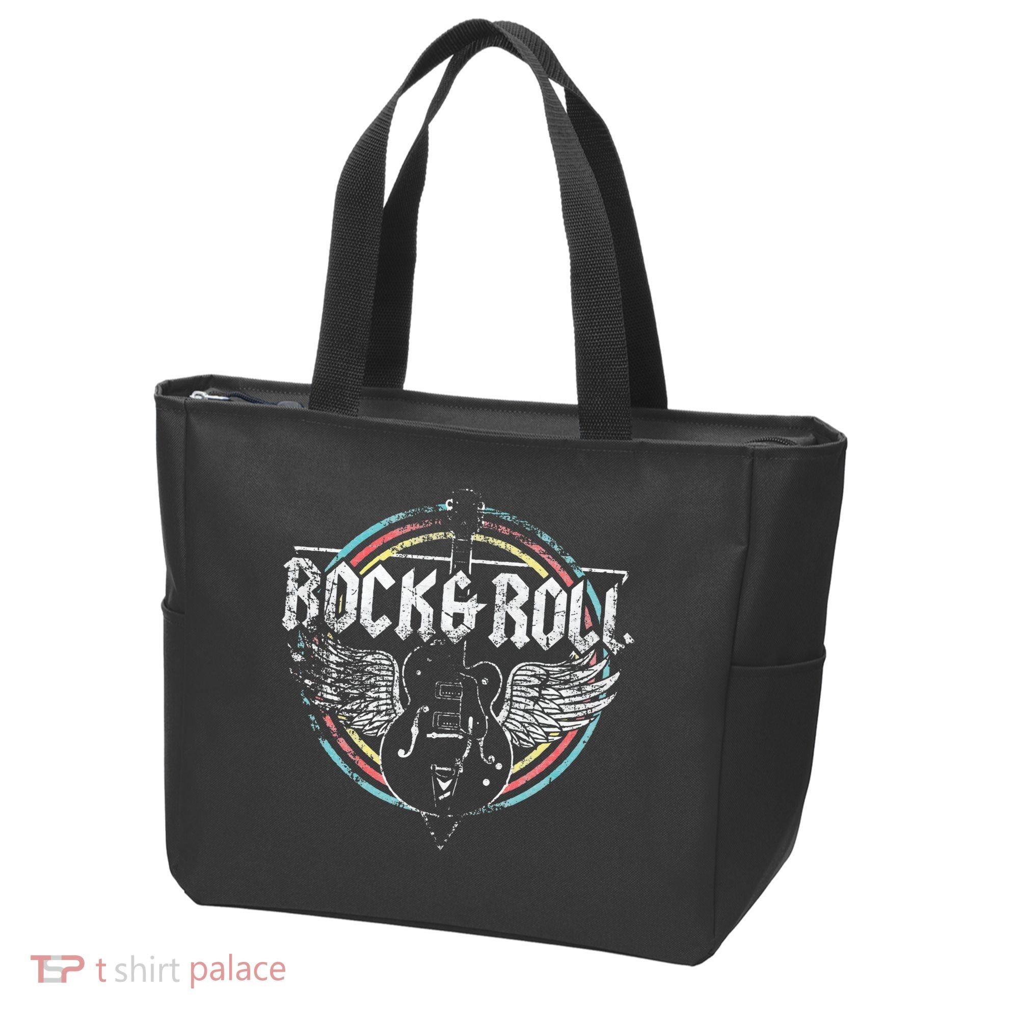 Rock & Roll Guitar Wings Music Tote Bag
