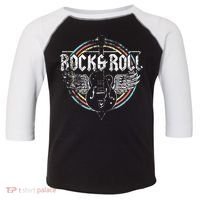 Rock & Roll Guitar Wings Music Toddler Fine Jersey T-Shirt thumb 0