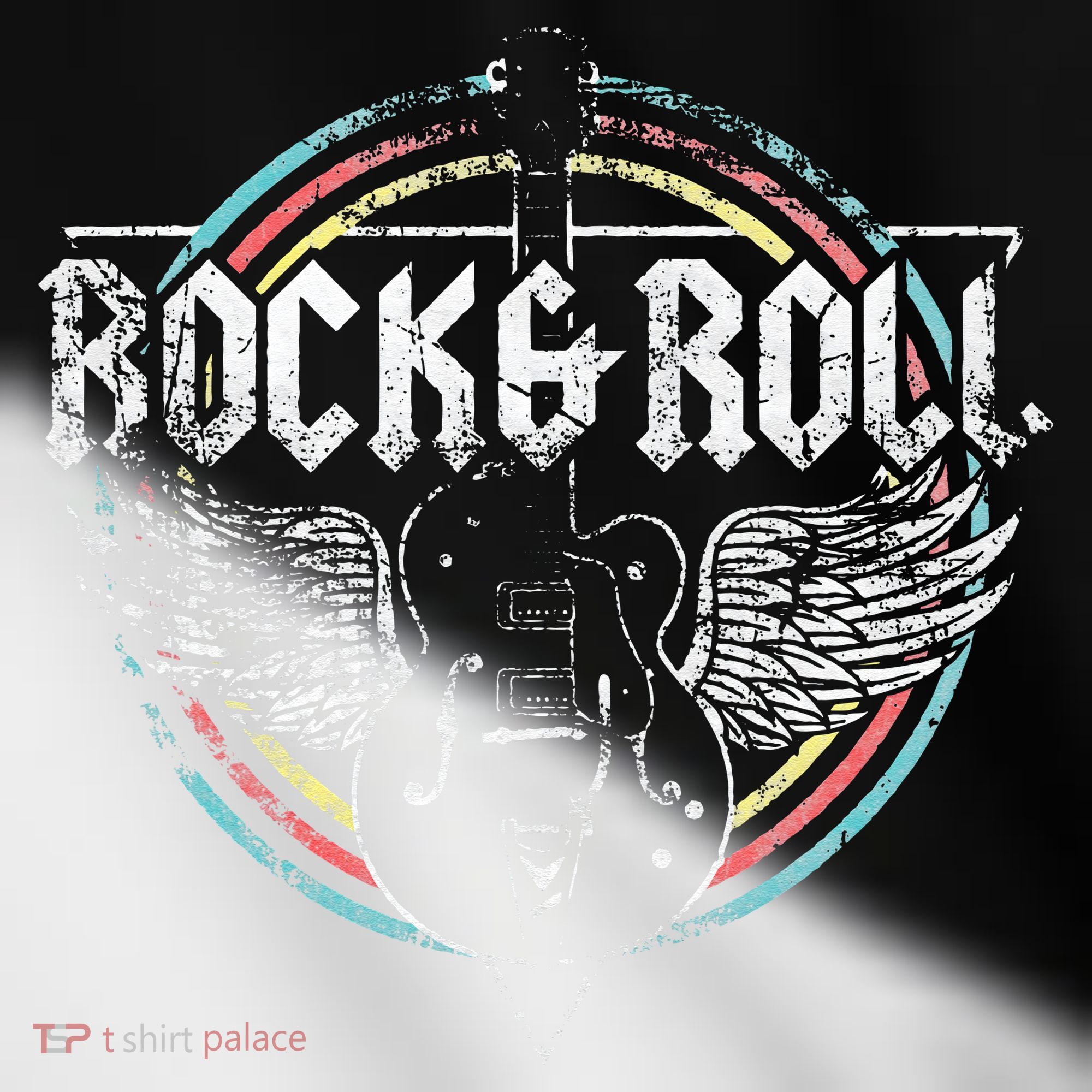 Rock & Roll Guitar Wings Music Toddler Fine Jersey T-Shirt