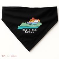 Red River Gorge Kentucky Outdoors State Nature Retro USA-Made Doggie Bandana thumb 0