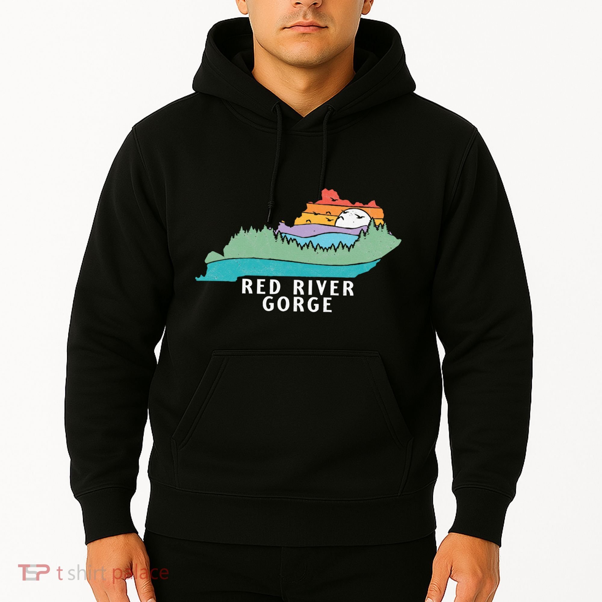 Red River Gorge Kentucky Outdoors State Nature Retro Hoodie