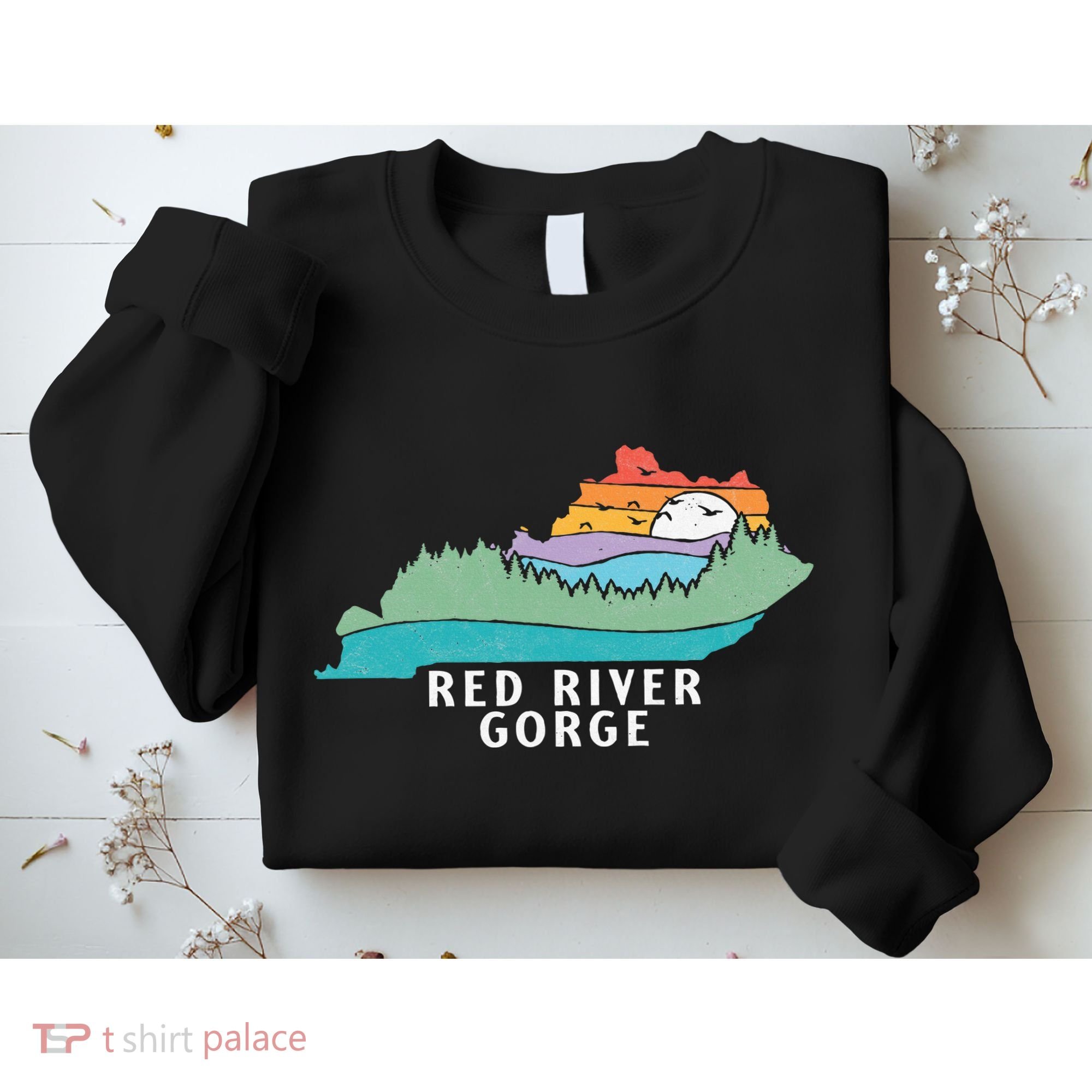 Red River Gorge Kentucky Outdoors State Nature Retro Sweatshirt