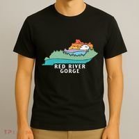 Red River Gorge Kentucky Outdoors State Nature Retro T-Shirt thumb 3