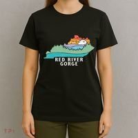 Red River Gorge Kentucky Outdoors State Nature Retro T-Shirt thumb 4