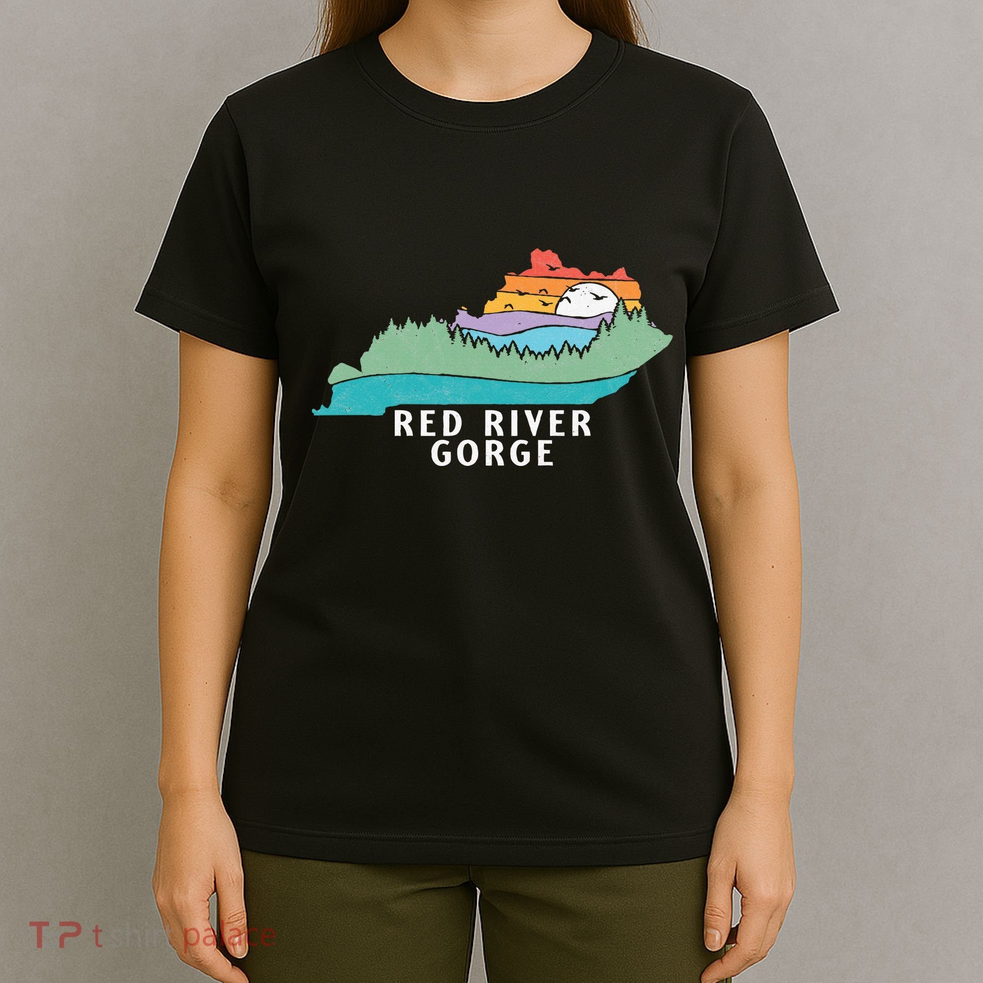 Red River Gorge Kentucky Outdoors State Nature Retro T-Shirt