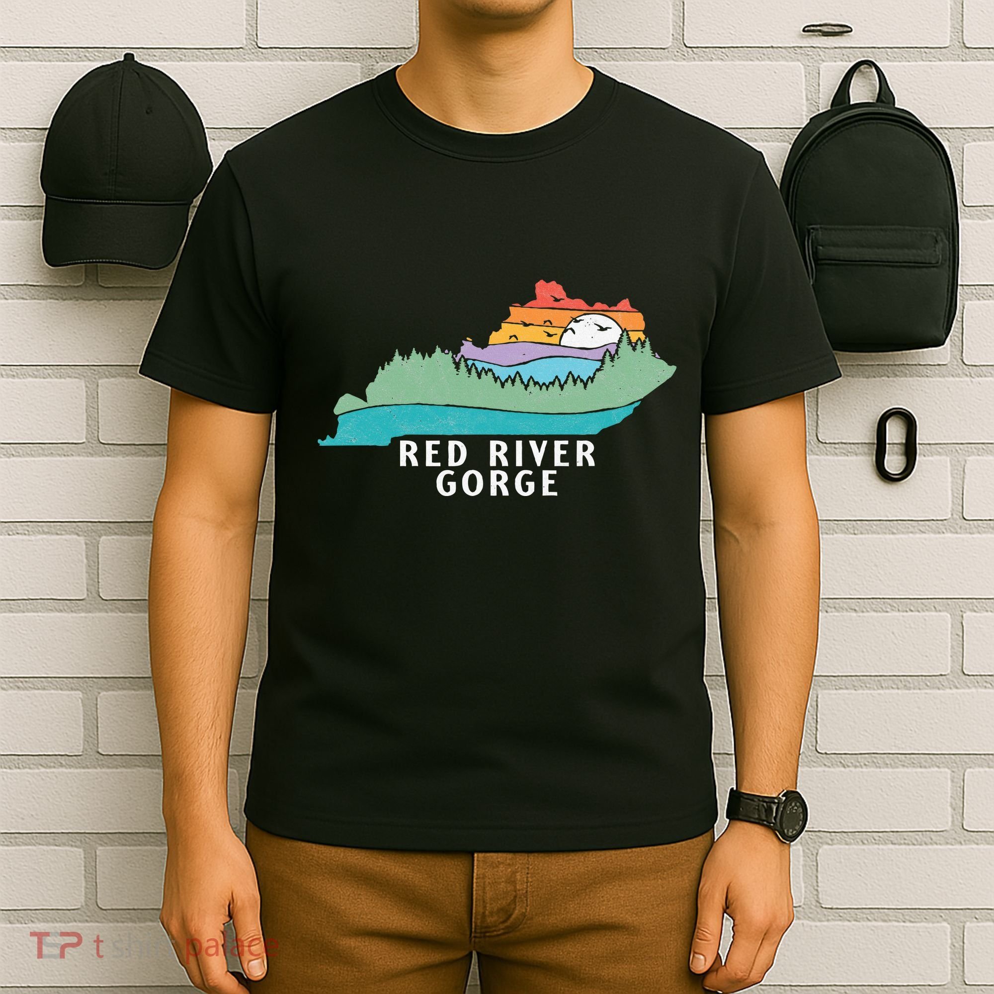 Red River Gorge Kentucky Outdoors State Nature Retro T-Shirt