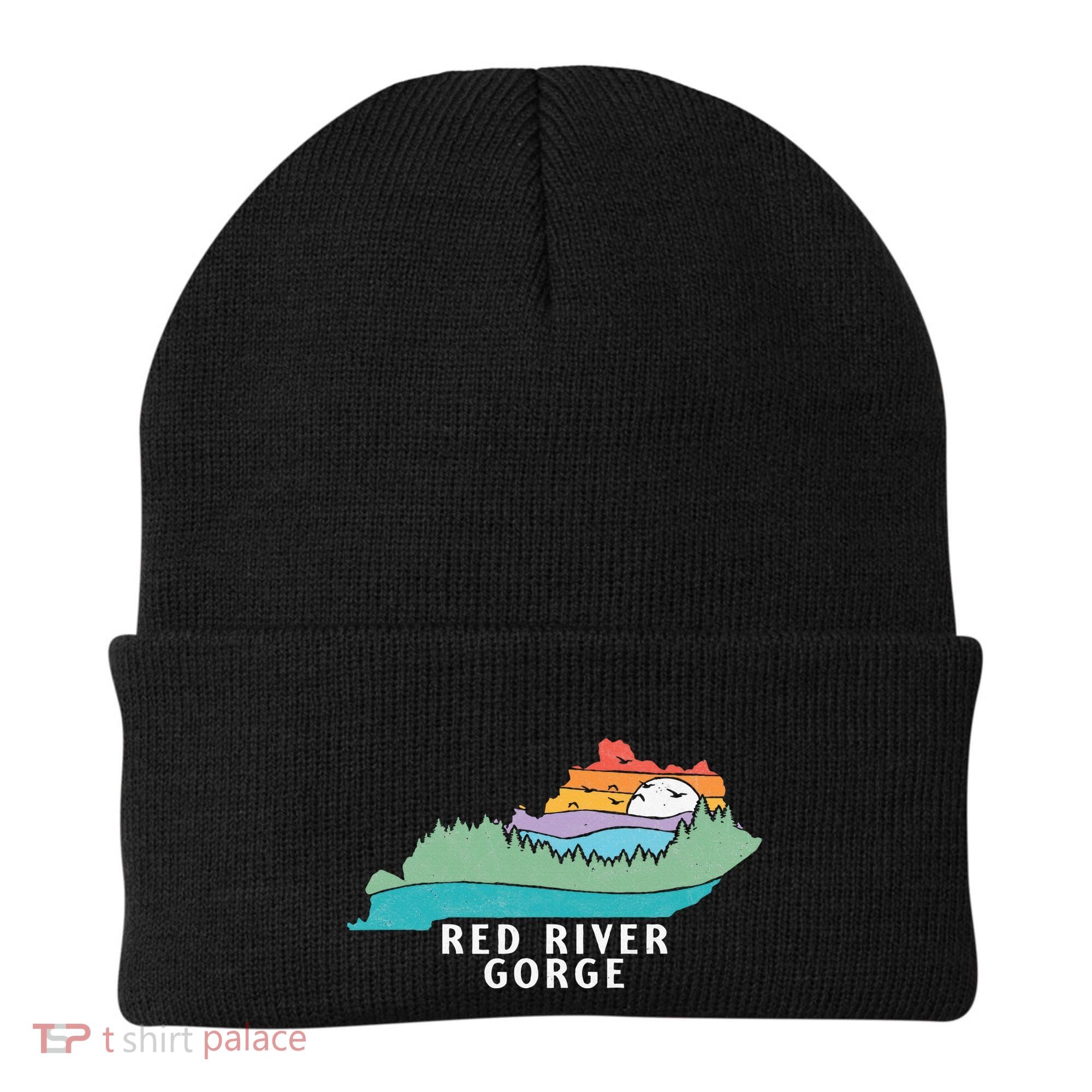 Red River Gorge Kentucky Outdoors State Nature Retro Beanie
