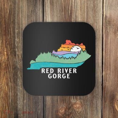 Red River Gorge Kentucky Outdoors State Nature Retro Coaster