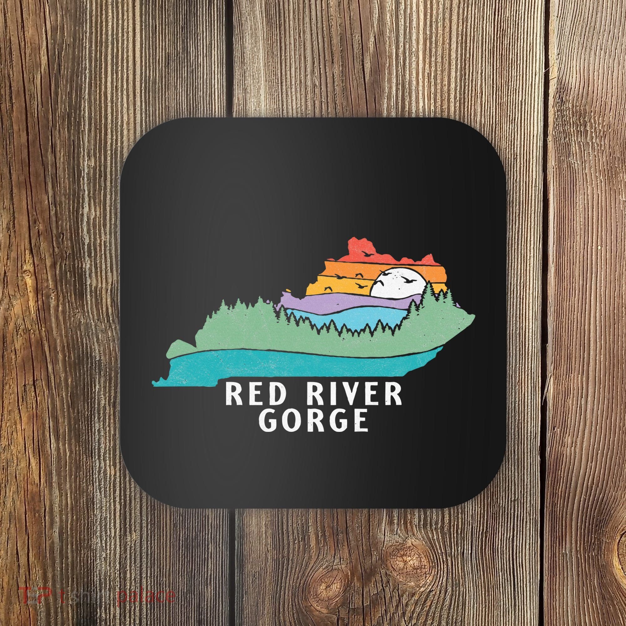 Red River Gorge Kentucky Outdoors State Nature Retro Coaster