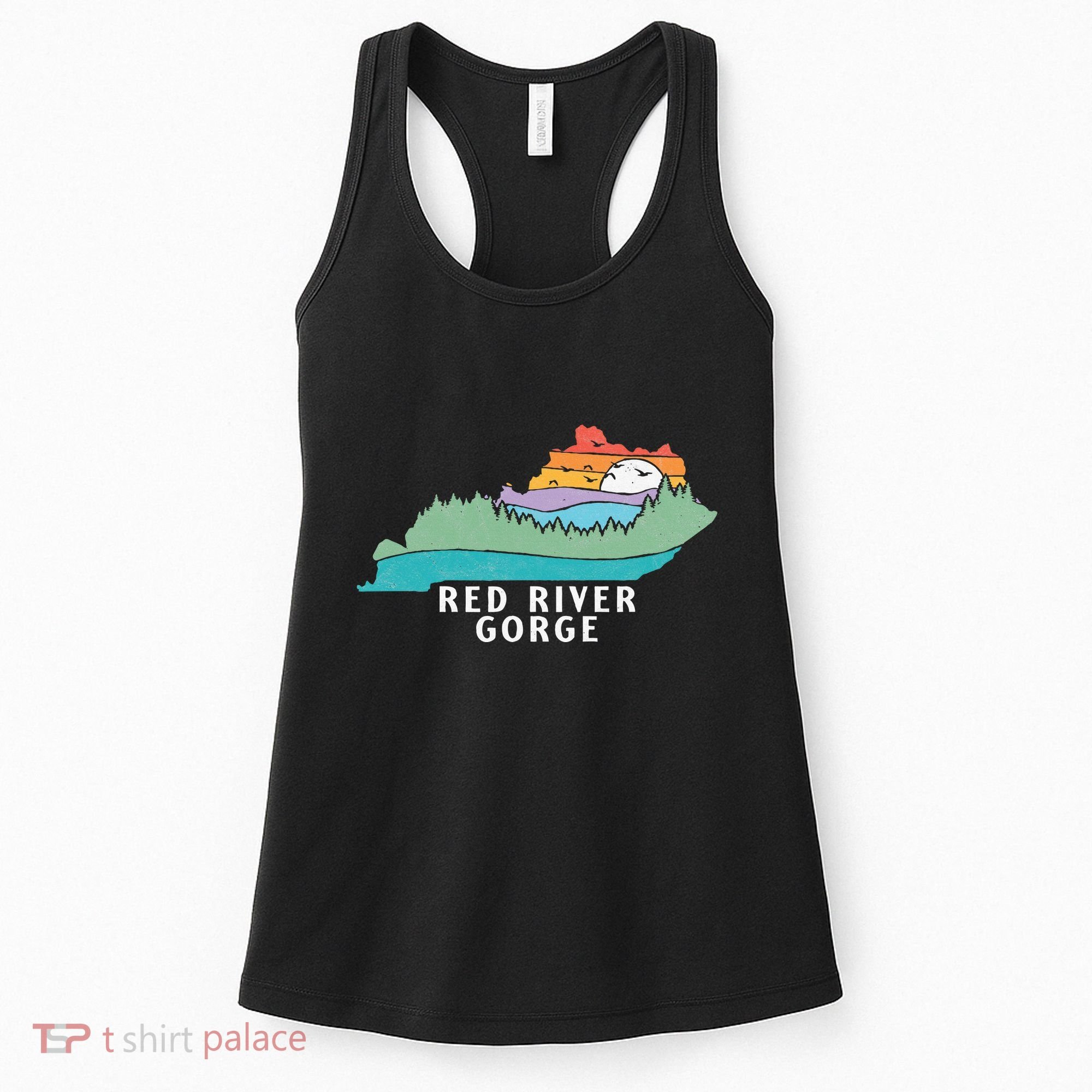 Red River Gorge Kentucky Outdoors State Nature Retro Women's Tank Top