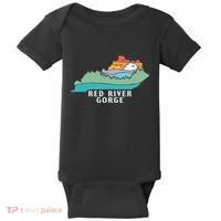 Red River Gorge Kentucky Outdoors State Nature Retro Baby Bodysuit thumb 0