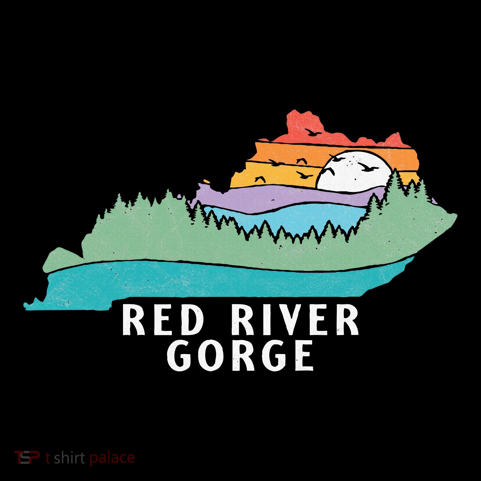 Red River Gorge Kentucky Outdoors State Nature Retro Baby Bodysuit