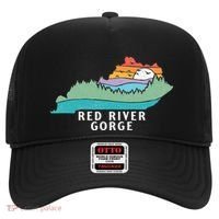 Red River Gorge Kentucky Outdoors State Nature Retro Hat thumb 0