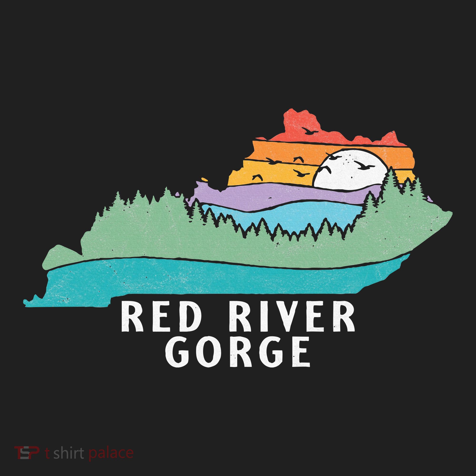 Red River Gorge Kentucky Outdoors State Nature Retro Hat