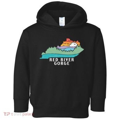 Red River Gorge Kentucky Outdoors State Nature Retro Toddler Hoodie