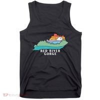 Red River Gorge Kentucky Outdoors State Nature Retro Tank Top thumb 0