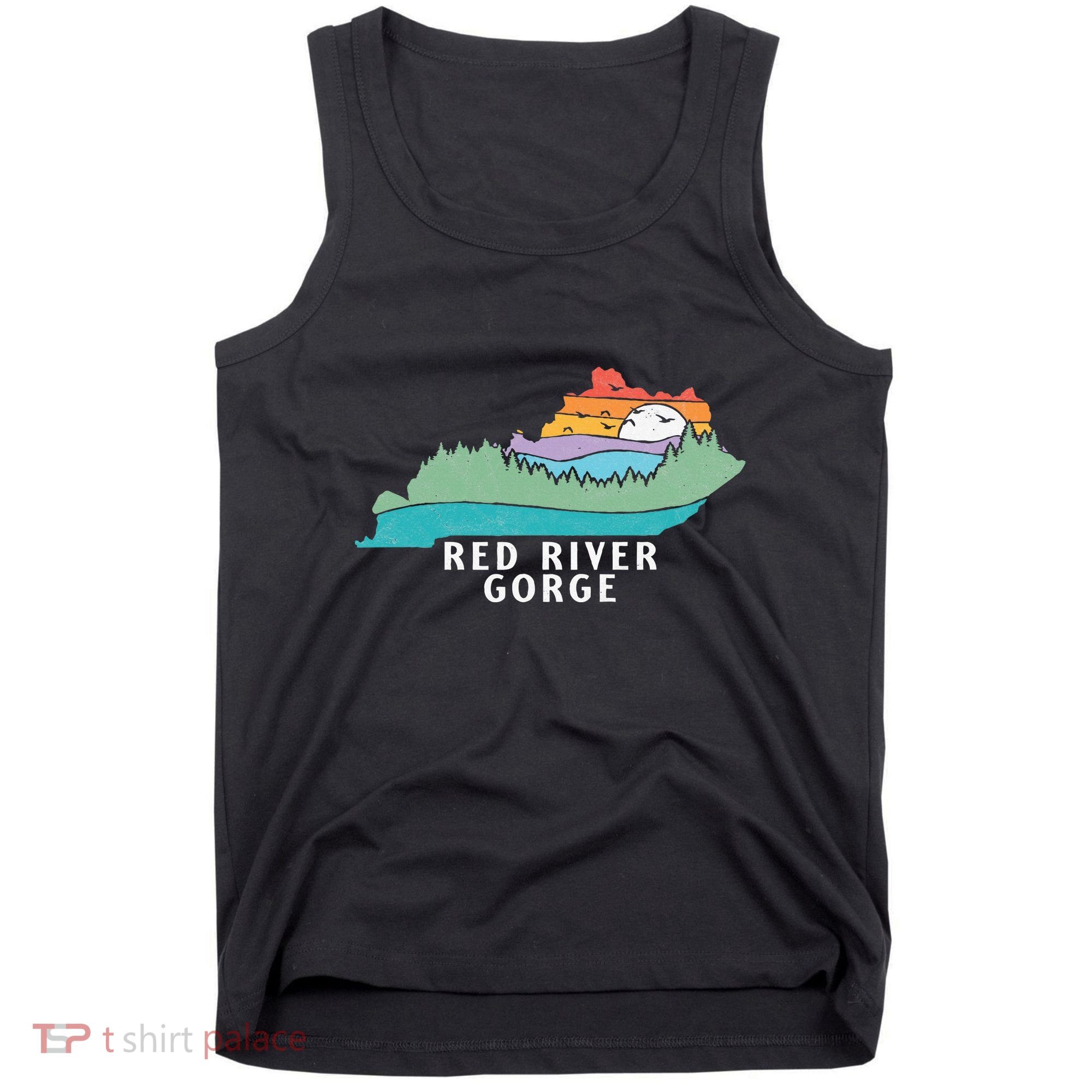 Red River Gorge Kentucky Outdoors State Nature Retro Tank Top
